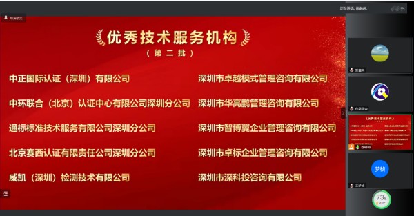 中環聯合獲評深圳卓促會“優秀技術服務機構”